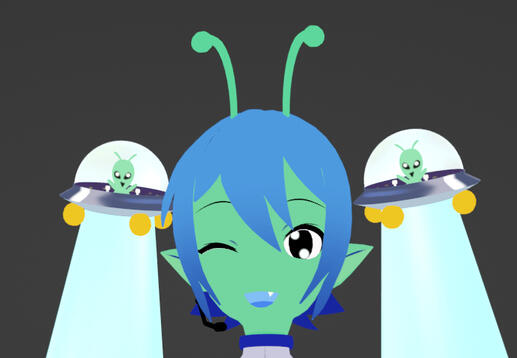 Miku alien fanart